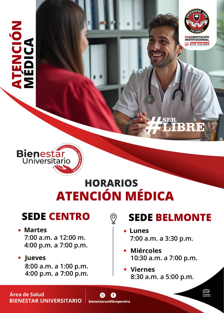 Horarios Atención Médica en Pereira